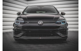 Тюнінговий дифузор під передній бампер VW Golf VIII версія R вар. 6