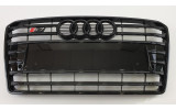 тюнінг чорна решітка радіатора в стилі S-line для AUDI A7 4G8