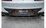 Центральний дифузор на задній бампер Street pro BMW X4 G02 FL M-pack