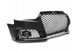 Тюнінговий бампер передній Audi A3 8V в стилі RS3 з чорними ґратами