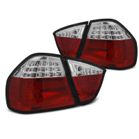 Задні ліхтарі з діодами BMW 3 E90 червоно-білі