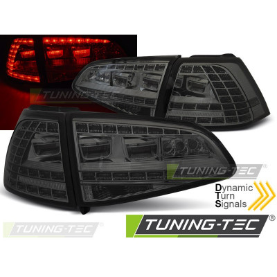 Темні задні ліхтарі з діодними поворотами VW Golf 7