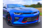 Дифузор переднього бампера Chevrolet Camaro 6 (2016-2018) acs стиль