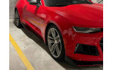 Листя на бічні пороги Chevrolet Camaro 6 ZL1 Style gloss black