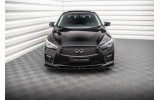 Нижній дифузор на передній бампер Infiniti Q50 Mk1 S вер. 2