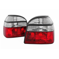 Стопи тюнінгові (ліхтарі задні) VW Golf III red/chrome
