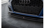 Нижня накладка переднього бампера Audi A4 B9 Competition вер. 2