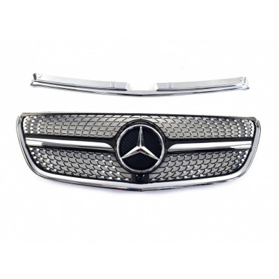 Хром грат для Mercedes Vito W447 (Diamond)