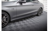 Бокові накладки (ліства) під пороги Street Pro Mercedes-AMG C43 Coupe C205 рестайл