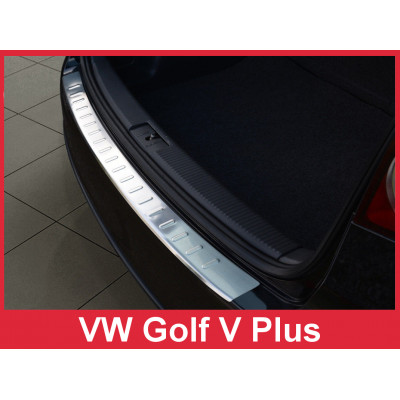 Накладка на бампер із загином Volkswagen Golf V Plus