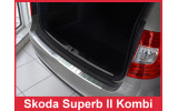 Накладка на бампер із загинами Skoda Superb II FL Kombi