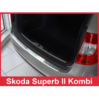 Накладка на бампер із загинами Skoda Superb II FL Kombi