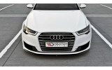 Тюнінговий дифузор переднього бампера Audi A6 C7 Ultra рестайл