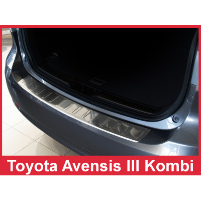 Накладка на бампер із загином Toyota Avensis Mk III T27 Kombi