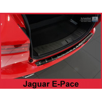 Захисна накладка на бампер із загином Jaguar E-Pace чорна