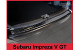 накладка на бампер із загином Subaru Impreza V GT 5D (чорна)