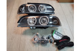 Тюнінгові фари передні BMW E39 з LED кільцями (D2S/Н7)