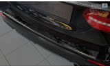 захисна накладка на бампер із загином та ребрами Mercedes E W213 (чорна)