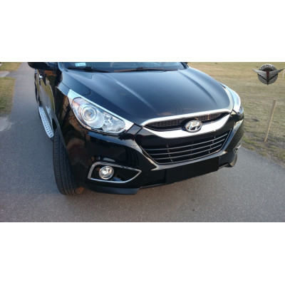 хром накладка на капот Hyundai IX35