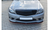 Дифузор під передній бампер Mercedes C W204 AMG-Line