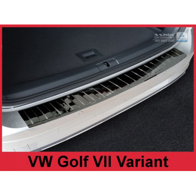 захисна накладка на задній бампер VW Golf VII Kombi чорна полірована