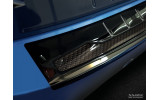 захисна накладка на бампер BMW X1 F48 сталь з карбованною вставкою