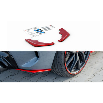 Червоні бічні накладки під задній бампер BMW 1 F40 M-Pack вер. 3