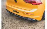 Накладка заднього бампера з ребрами VW Golf 8