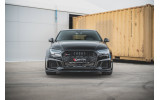 Спліттер переднього бампера Audi RS3 8V FL Sportback післярестайл вер.3