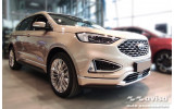 Захисна накладка на борт заднього бампера Ford Edge II чорна