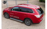 Рейлінги Mitsubishi Outlander III срібні