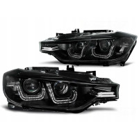led фари передні BMW 3 F30, F31 із чорним корпусом