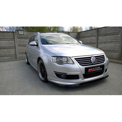 Передній дифузор під бампер VW Passat B6 R-line