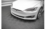 Тюнінговий дифузор переднього бампера Tesla Model S рестайл