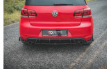 Комплект бічних накладок Racing на задній бампер VW Golf 6 GTI