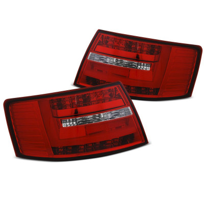 діодні задні ліхтарі AUDI A6 C6 sedan червоні