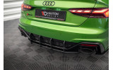 Центральний дифузор на задній бампер Street pro Audi RS5 F5 рестайл