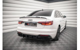 Центральний дифузор на задній бампер Street pro Audi A4 B9 рестайл