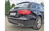 Дифузор заднього бампера Audi A4 B8 стиль S-line із вирізами на дві сторони