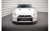 Передній тюнінг дифузор на бампер Nissan GTR R35 рестайл