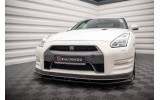 Передній тюнінг дифузор на бампер Nissan GTR R35 рестайл