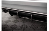 Центральний дифузор на задній бампер Street Pro Volvo XC60 Mk1 рестайл R-Design