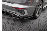Бічні тюнінги накладки на задній бампер Audi S3 8Y Sedan