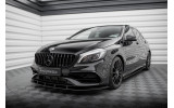 Передній дифузор під бампер Street Pro Mercedes-Benz A AMG-Line W176 рестайл