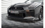 Передній дифузор під бампер Street Pro Nissan GTR R35 рестайл