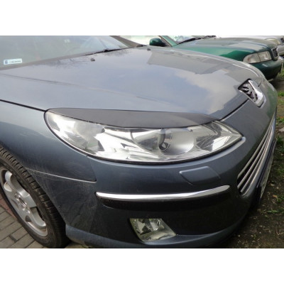 вії (накладки на фари) Peugeot 407