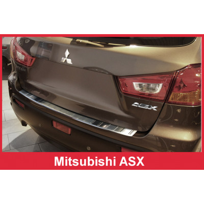 Накладка на бампер із загином Mitsubishi ASX Crossover
