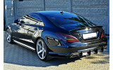 Центральний дифузор заднього бампера Mercedes CLS W218