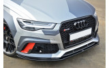 Дифузор переднього бампера Audi RS6 C7/C7 FL вер.1