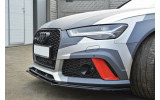 Дифузор переднього бампера Audi RS6 C7/C7 FL вер.1